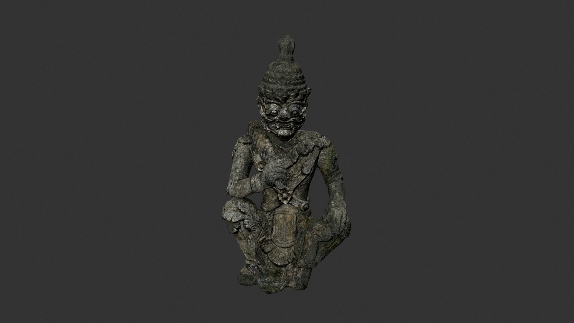Pha Lat Temple, Doi Suthep , Chiang Mai , Thailand - Statue Guard 02 - Buy Royalty Free 3D model by Phantasma Labs (@phantasmalabs) 3d model