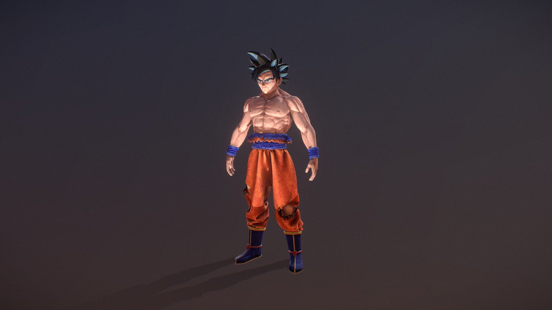 Hello everyone! 
This week I wanted to challenge myself by creating a character in just five days, from start to finish, and in a style I had never done before.
I decided to make a fan art of Son Goku from Dragon Ball.
Let's see what you think, I hope you like it.
The character was designed, sculpted and modeled in Blender.
The clothes were created in Marvelous Designer.
The textures in Substance Painter and the render in Marmoset Toolbag 3d model