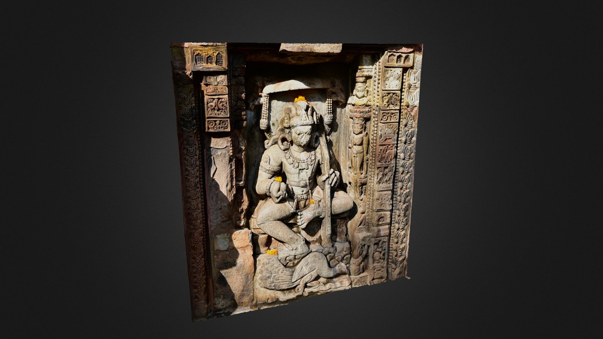 7th-century Kartikeya sculpture from Parasurameswara Temple, Bhubaneswar, Odisha, India. Shailodbhava period, in parswadebata niche. Scanned by Debendra Pattanayak and Prateek Pattanaik. 

Preliminary version of this model 3d model