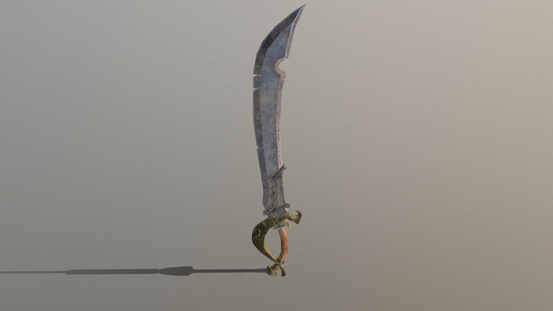 Mesh downloaded by Substance Share, texture realized in Substance Painter to improove my personal skills in the texturing phase - Pirate Sword - 3D model by stopolo 3d model