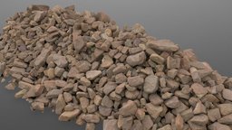 Pile of red stones field, terrain, 3d-scan, mine, medieval, surface, road, ground, industry, rough, site, pile, pebble, quarry, 3d-scanning, mound, meadow, soil, heap, paving, crushed, quarry-survey, medievalfantasyassets, photoscan, photogrammetry, scan, stone, rock, construction, ue5, red-stone, patetr, bould
