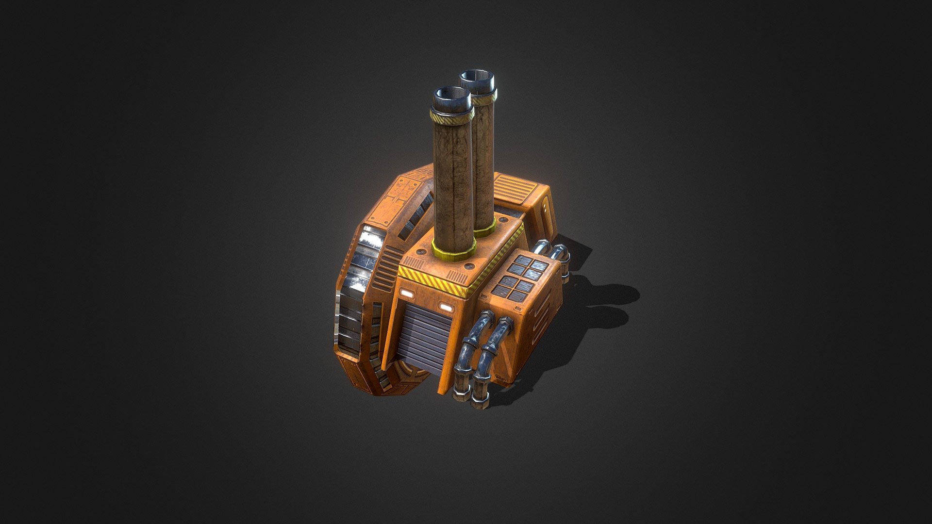 A nice model for games like command and conquer.  Made using Blender and Substance painter - Power Generator - Download Free 3D model by Rakshaan 3d model