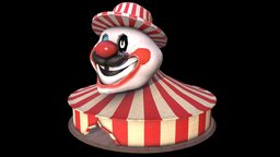 Creepy Circus Tent tent, clown, circus, scary, carnival, game, gameasset, noai