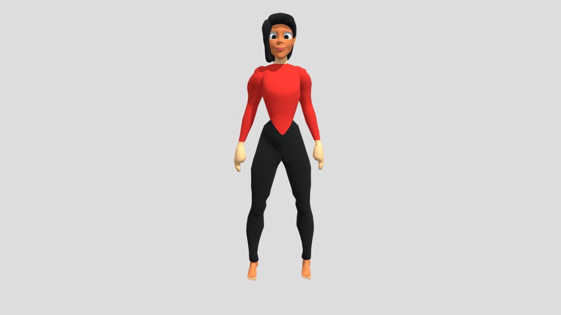 Just A cartoon girl - Just A cartoon girl - Download Free 3D model by ripukhoth 3d model