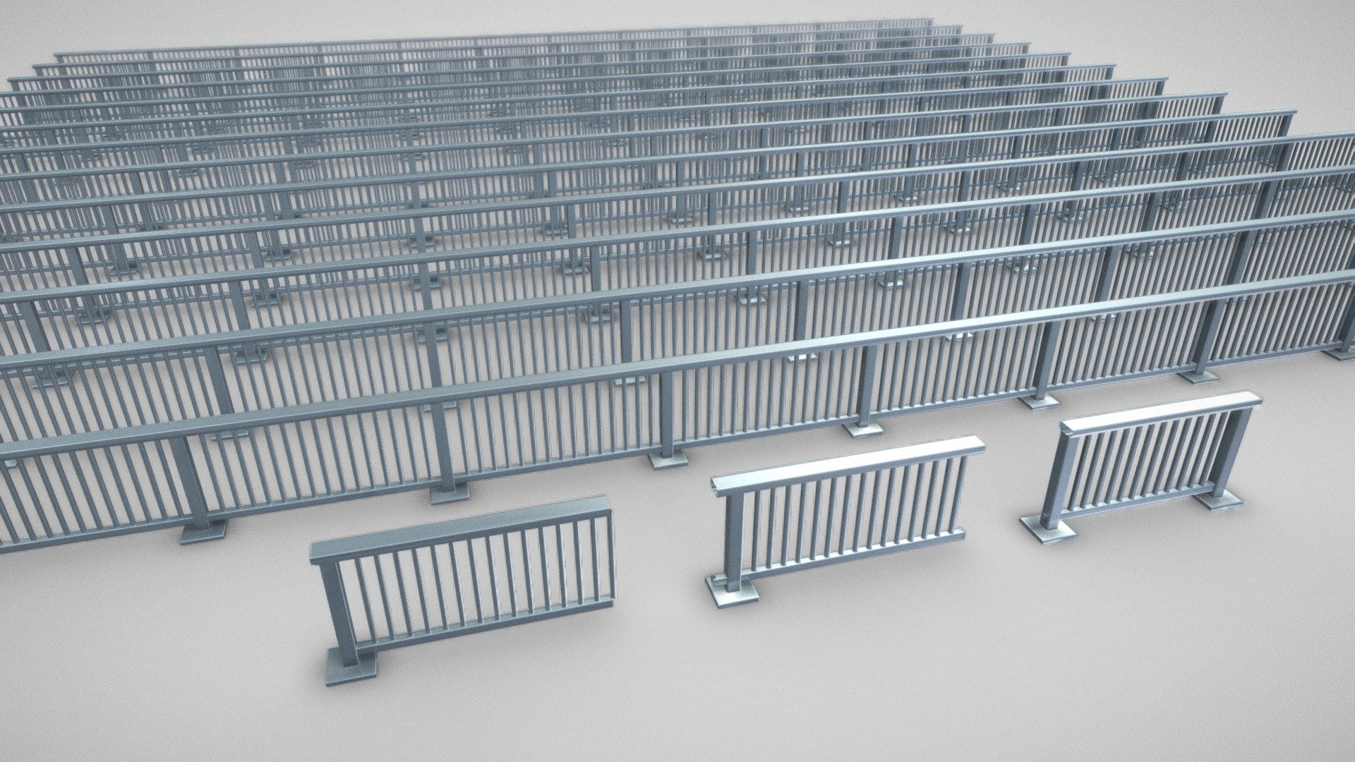 Bridge railings version 2 (array-able).






Bridge Railing [1] |=|=|=|=|=|=|=|=|=|=|=|=|=|





PBR texture maps: 




4096 x 4096 





Modeled and textured by 3DHaupt in Blender-2.82 - Bridge Railing [2] |=|=|=|=|=|=|=|=|=|=|=|=|=|=| - Buy Royalty Free 3D model by VIS-All-3D (@VIS-All) 3d model