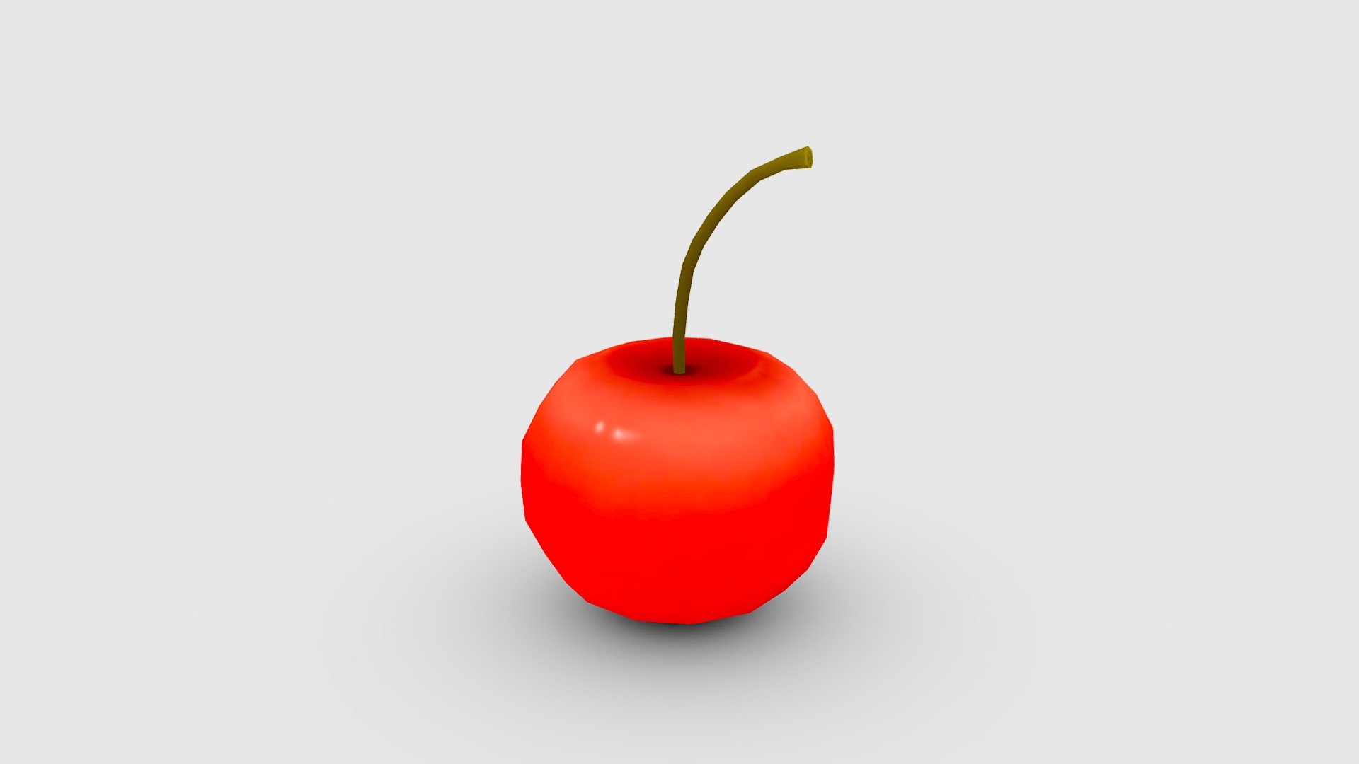 A cherry - Red fruit Low-poly 3D model - A cherry - Red fruit Low-poly 3D model - Buy Royalty Free 3D model by ler_cartoon (@lerrrrr) 3d model