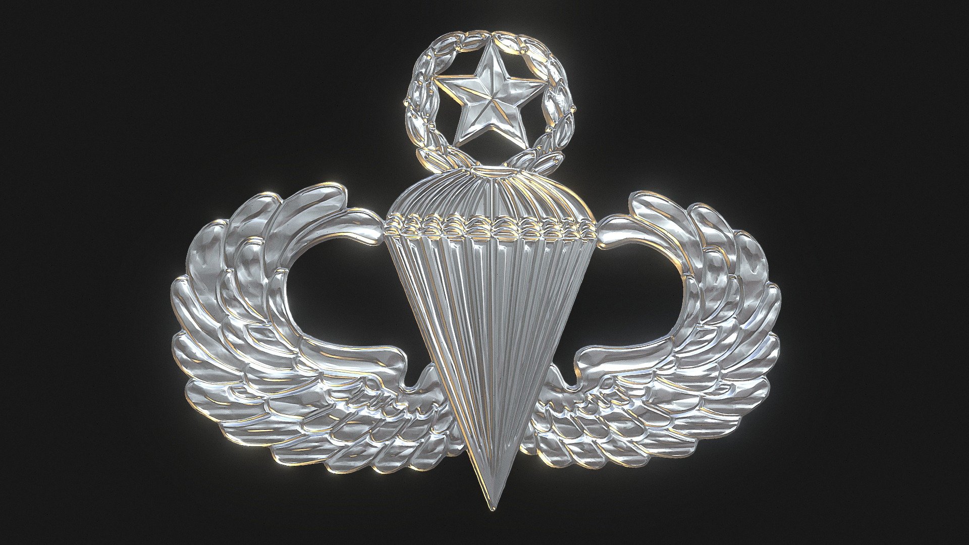 3D model made in Zbrush - Master Parachutist Badge - To Update - 3D model by Viky_3D (@VikyStefiniv) 3d model