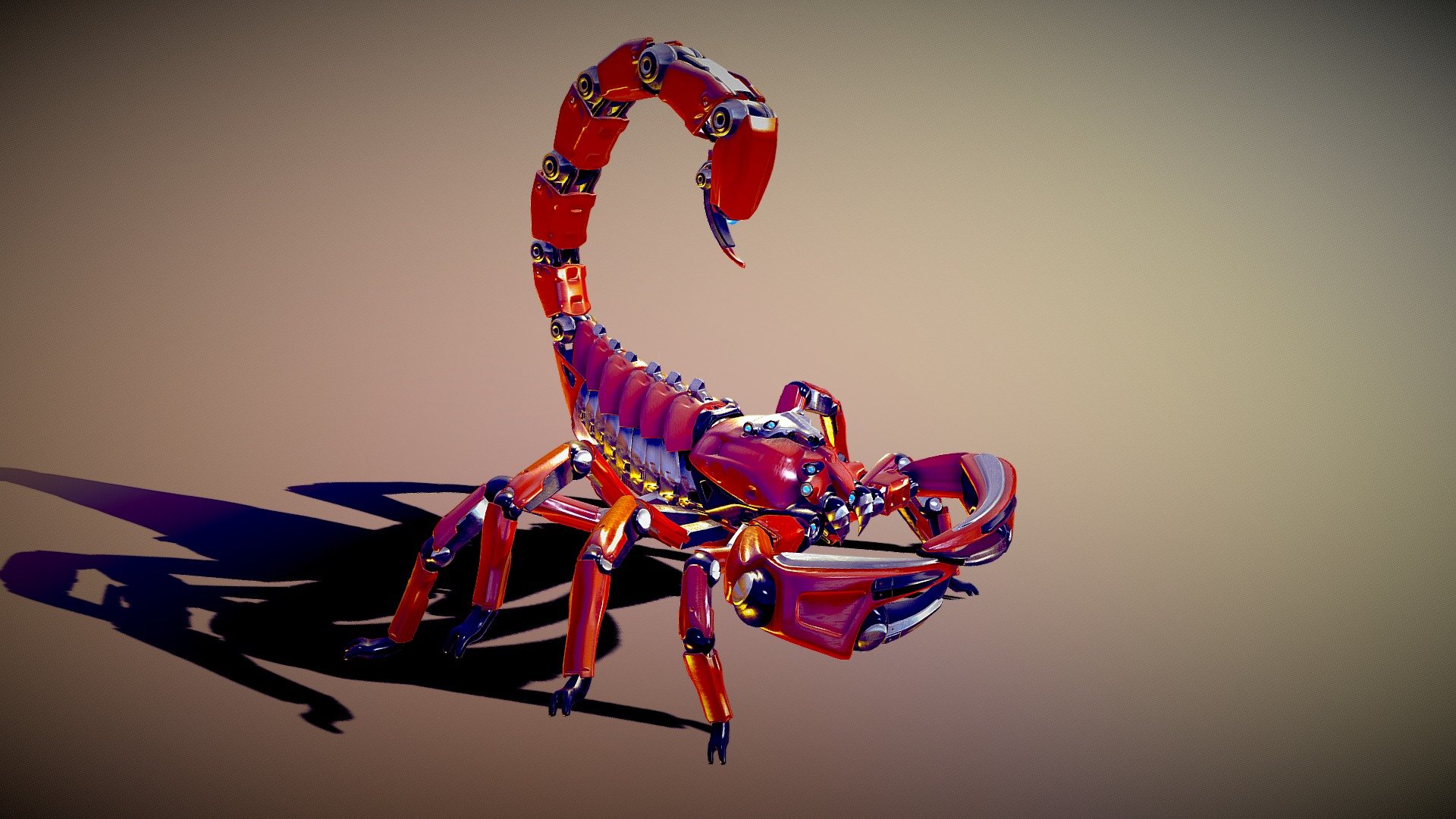 Animation Scorpion Robot
vk.com/korneyn - Scorpion Robot - 3D model by Korneev Nikita Kirillovich (@nikitakorneev89) 3d model