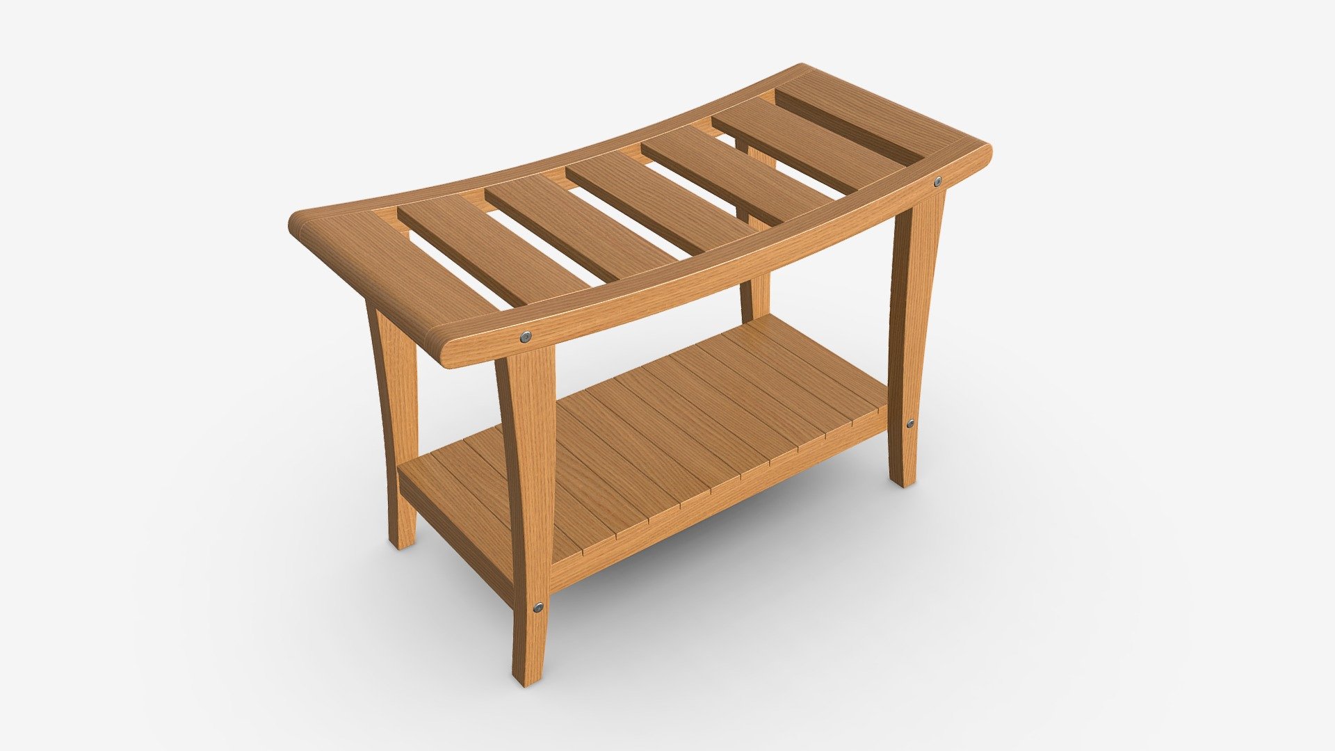 Bathroom Bench with Shelf - Buy Royalty Free 3D model by HQ3DMOD (@AivisAstics) 3d model