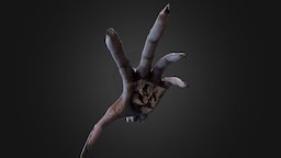 Hand Monster gamedev, psycho360, monster, hand, horror