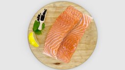Wild salmon from Norway food, fish, augmentedreality, wild, norway, salmon, lemon, pepper, highresolution, berries, basil, juniper, fjord, buying, zoltanfood