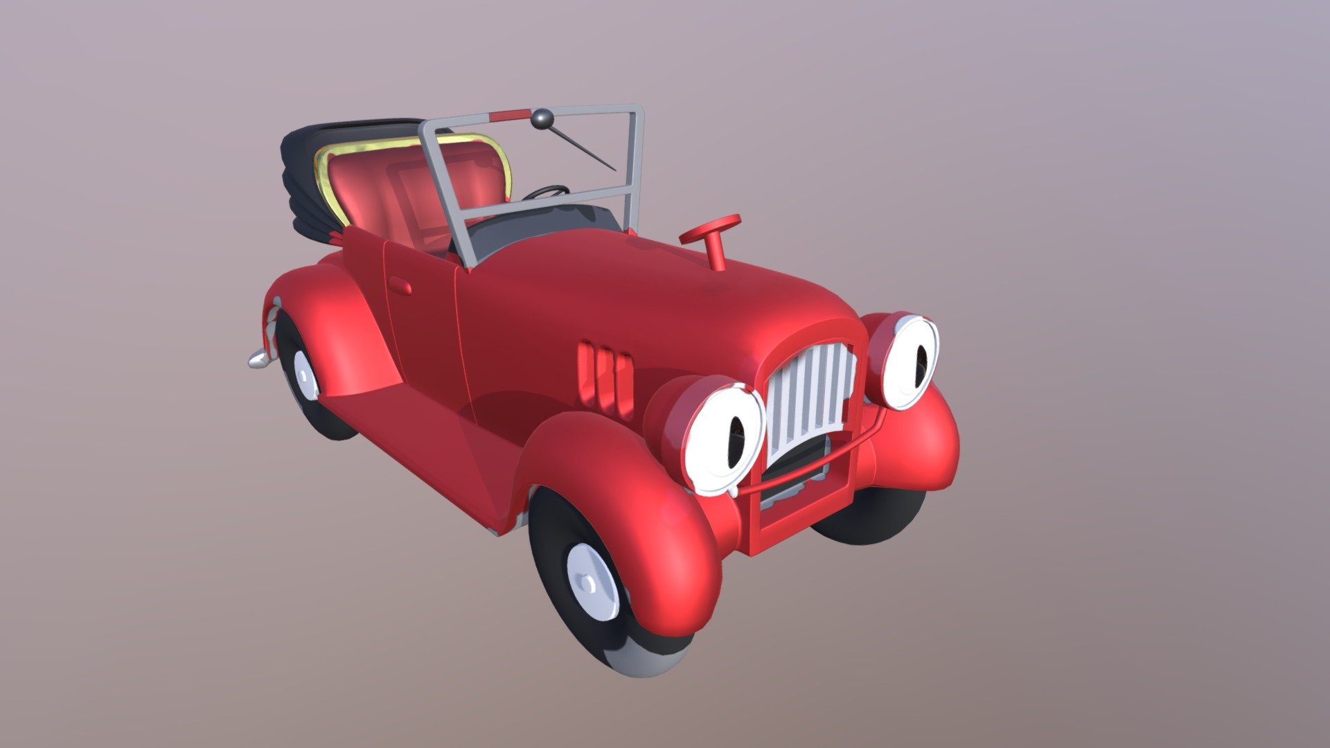 An alive toon car free download - colored Cartoon Car - Download Free 3D model by Phinmax (@phineuschapman) 3d model