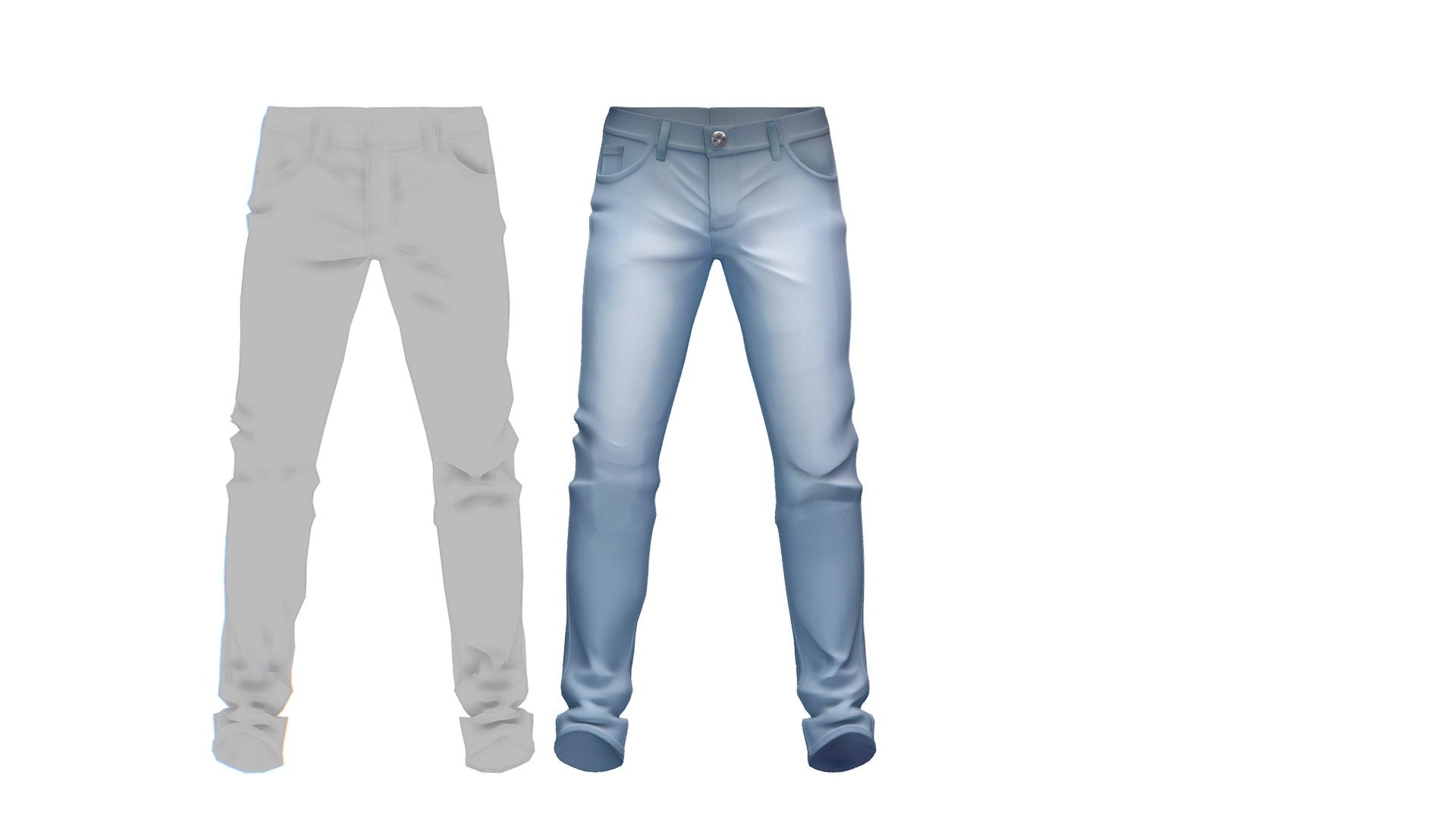 Cartoon High Poly Subdivision Blue Jeans 010

No HDRI map, No Light, No material settings - only Diffuse/Color Map Texture (2700x2700) 

More information about the 3D model: please use the Sketchfab Model Inspector - Key (i) - Cartoon High Poly Subdivision Blue Jeans 010 - Buy Royalty Free 3D model by Oleg Shuldiakov (@olegshuldiakov) 3d model