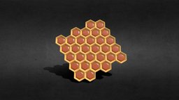 Honeycomb blend, food, fruit, forest, wax, other, nest, bee, obj, wasp, fbx, kitchen, beehive, honeycomb, hive, miscellaneous, honeybee, honey, comb, 3d, blender, queen_bee