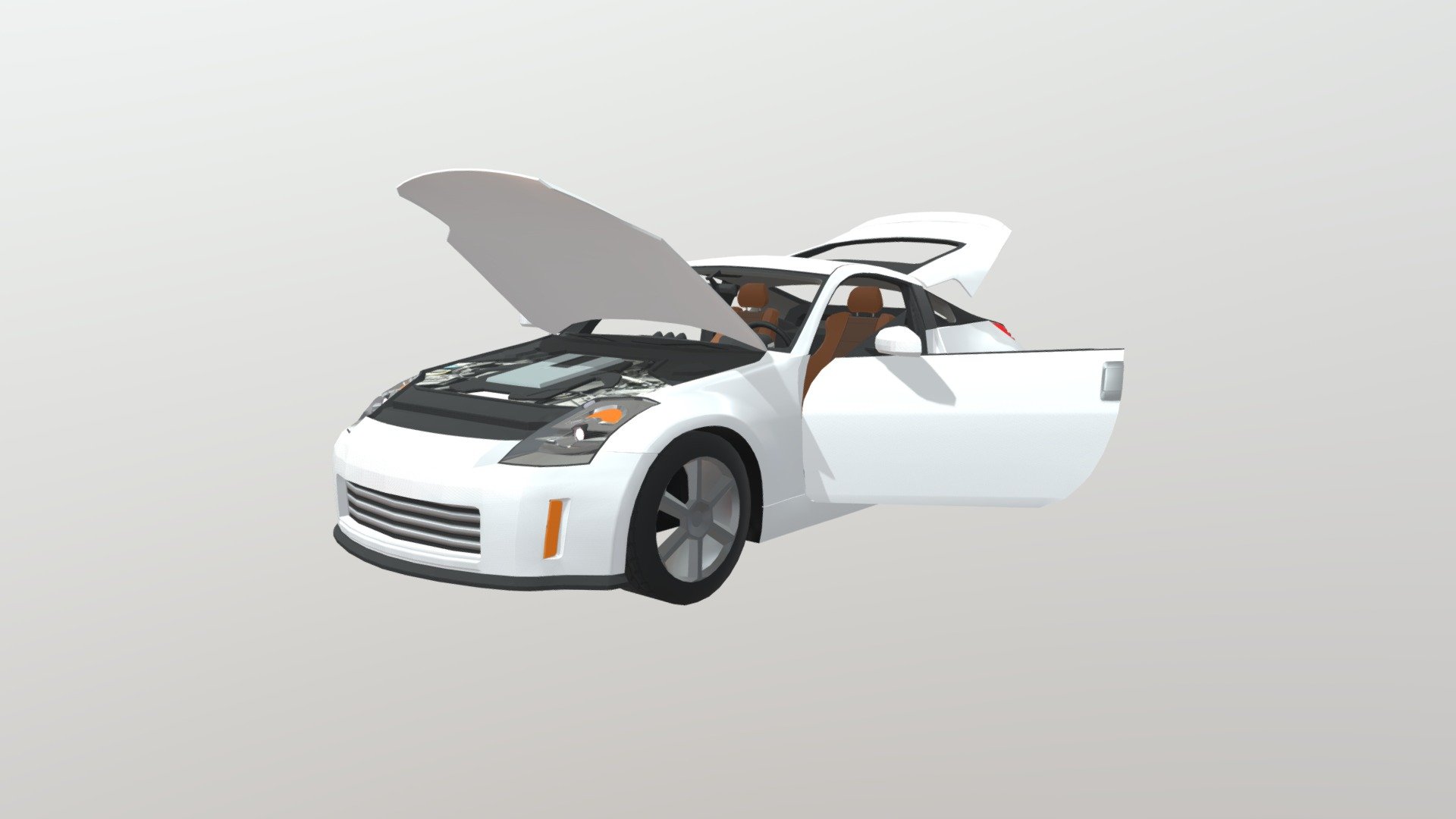 Nissan_350Z - 3D model by entervent 3d model