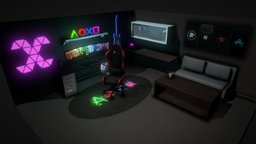 Gaming Room room, gaming, maya