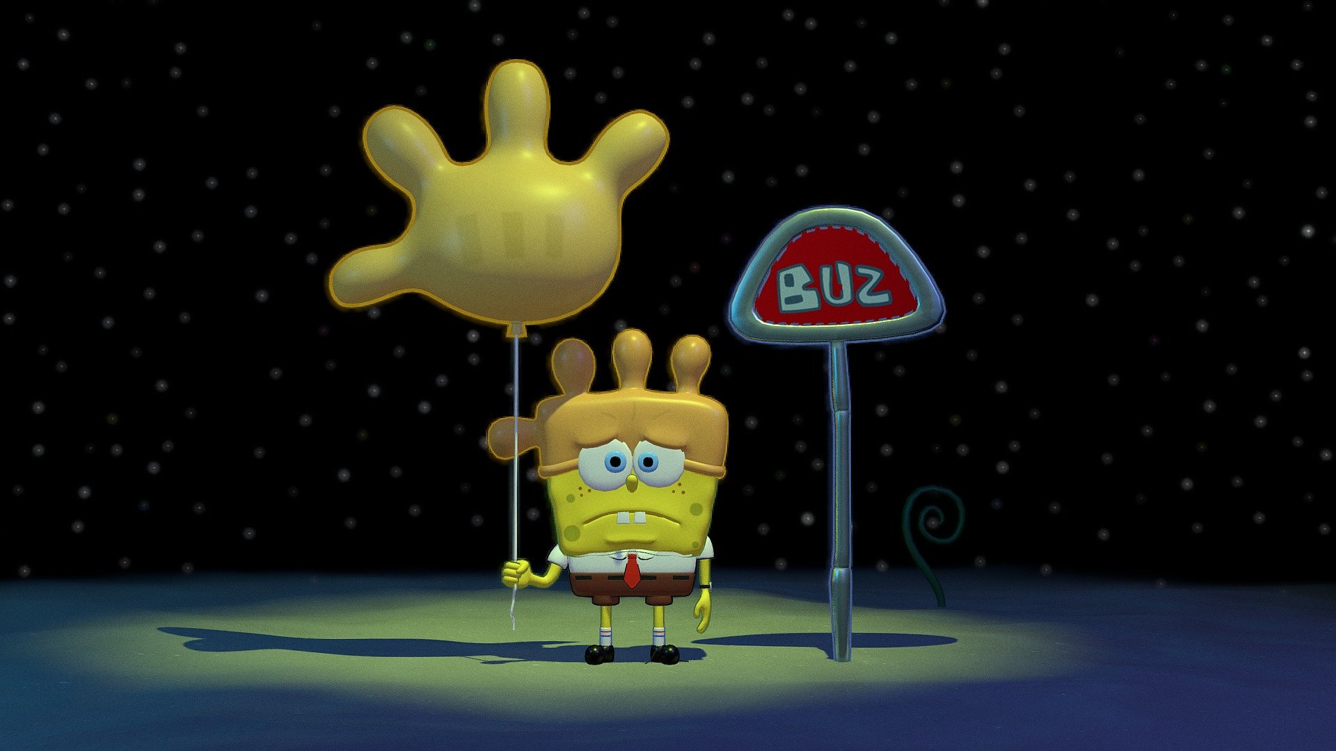 My favorite frame from Sponge Bob episode &ldquo;Rock Bottom