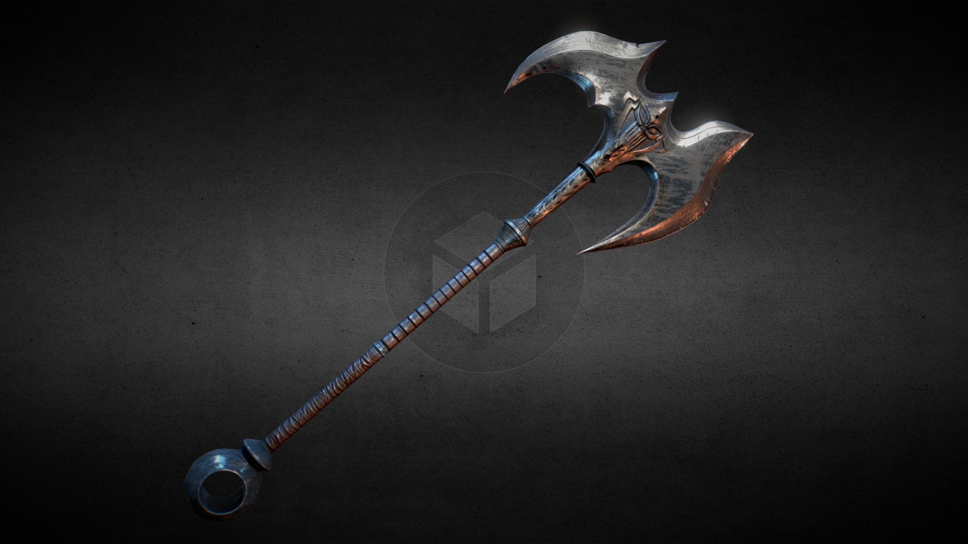 i just rewatched the trailer from runaterra and I LOVE THIS AXE, just a fan made - Darius Axe - Download Free 3D model by Santos (@gage9600) 3d model