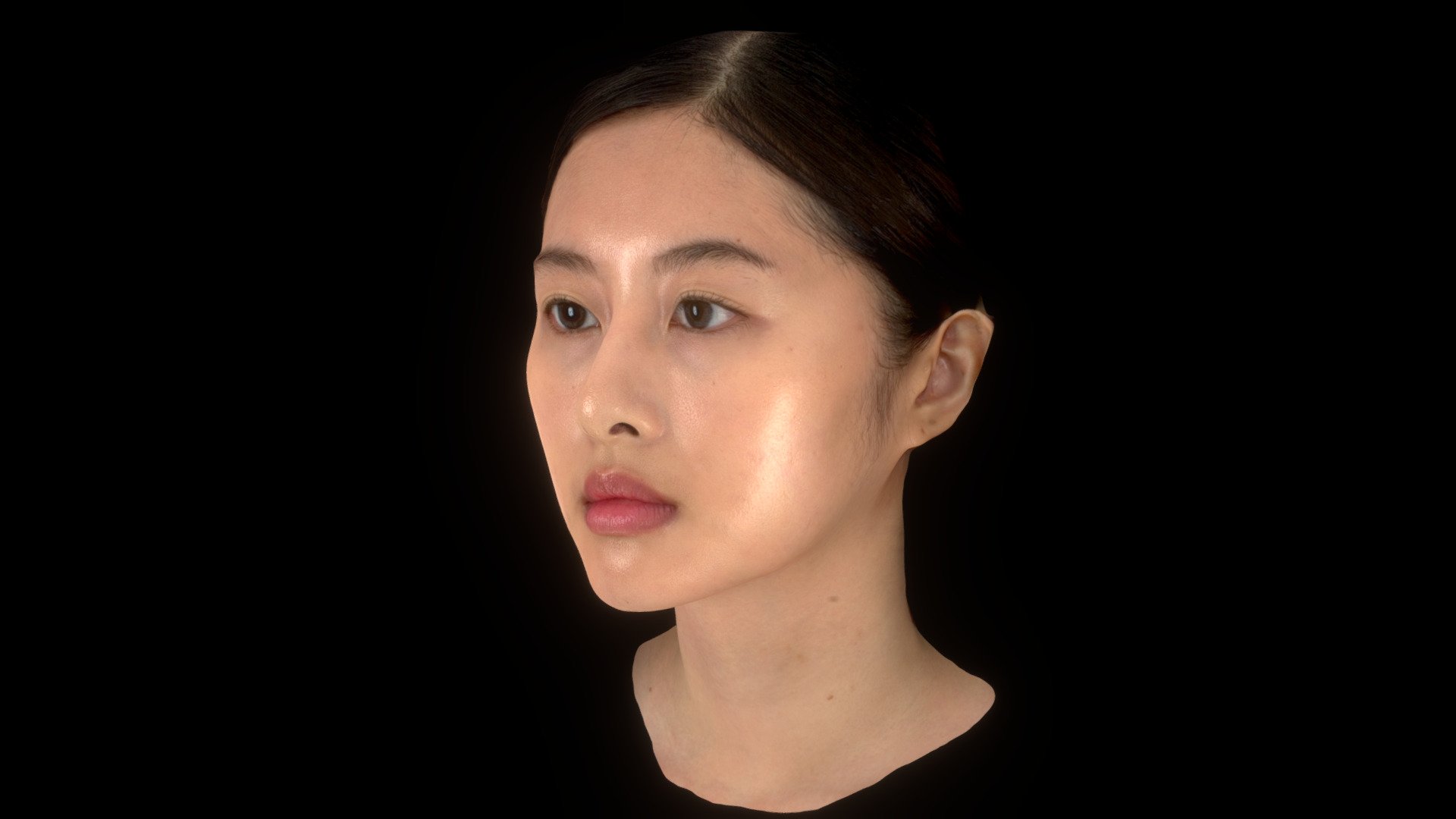 An example scan from our high fidelity rapid face scanner H3 from Lumio 3D Co., Ltd 3d model