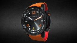 Bausele Oceanmoon Orange Watch