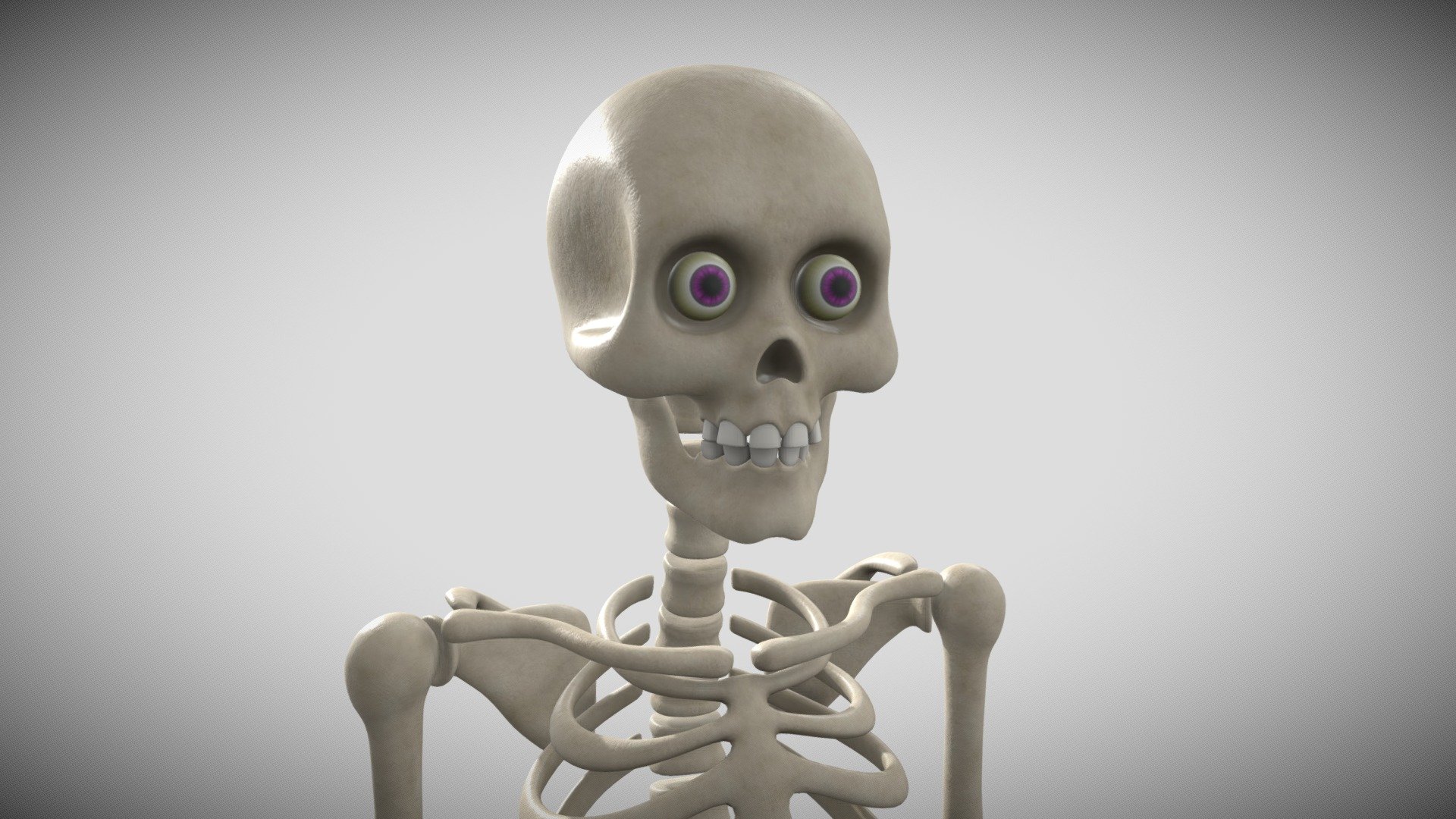 Stylized Skeleton for use in a personal project i'm hoping to do 3d model