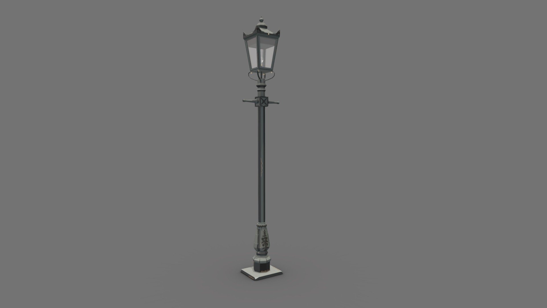 This is an old lamp post used at the british colonial time 3d model