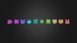 Minecraft championship icons fanart, icon, minecraft, blender, mcyt