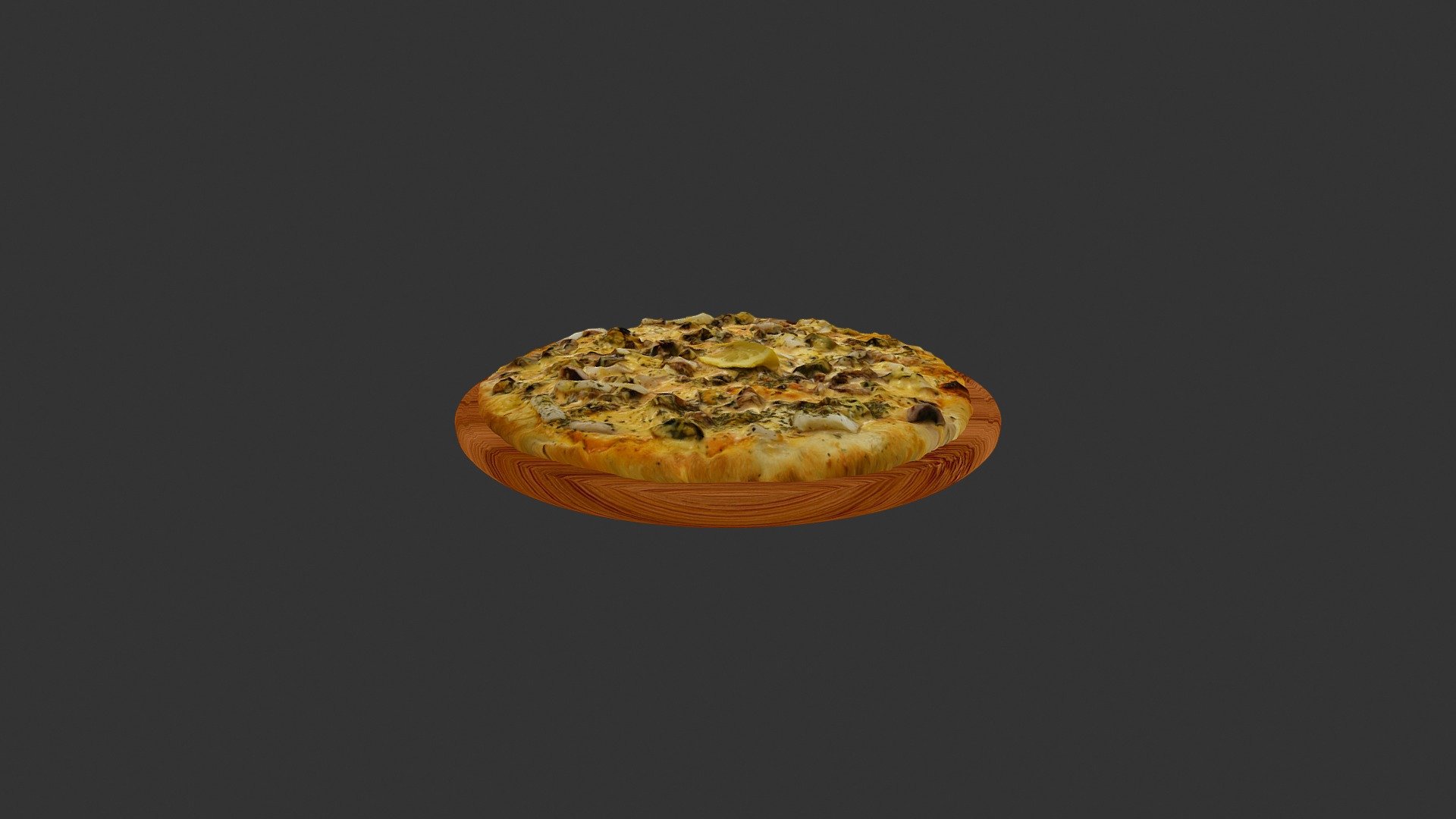 Піца Морська (Mix_plus_lemon_pizza) - 3D model by alex.alexandrov.a 3d model