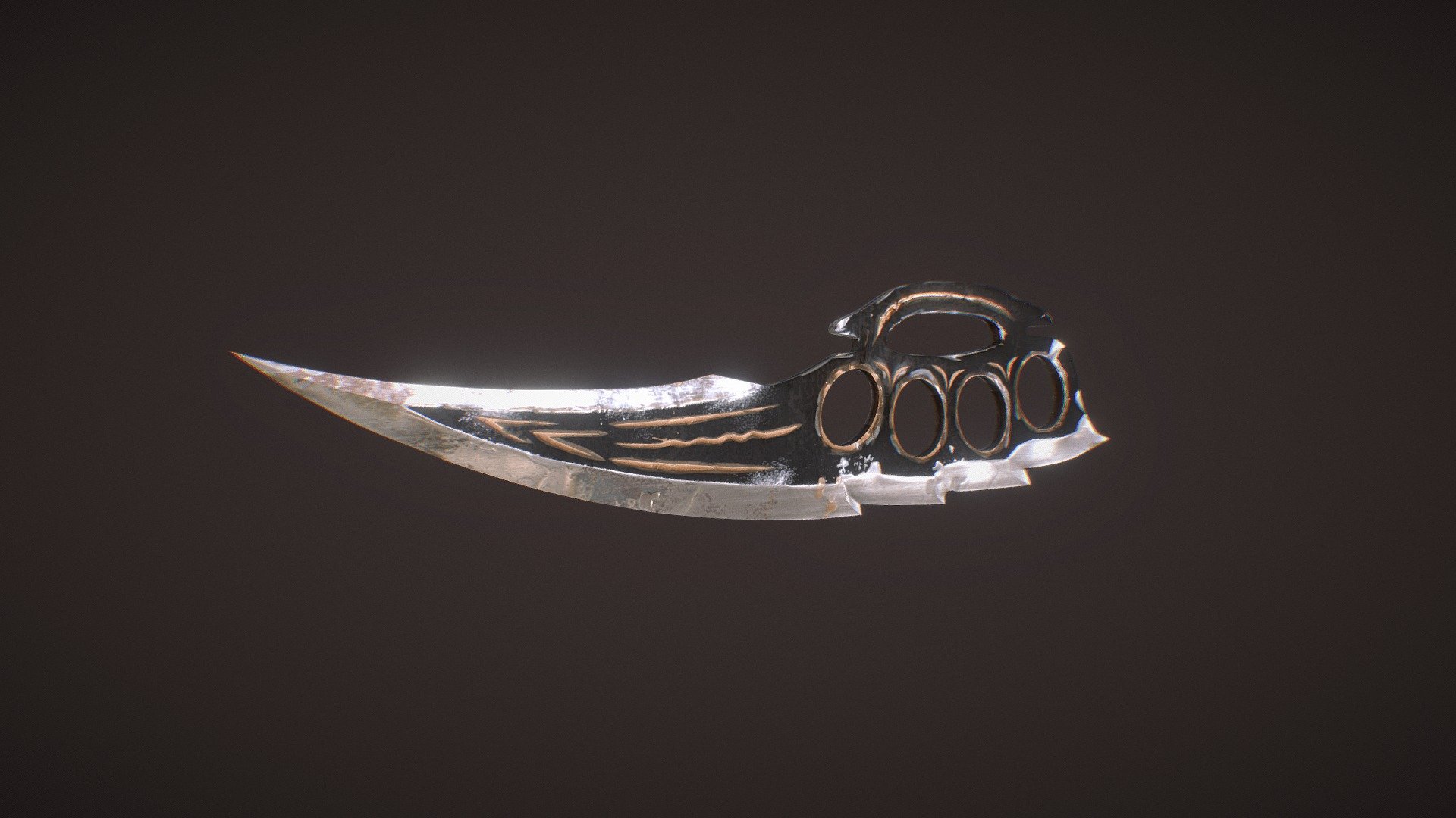 Knuckle Knife | Anicetus - 3D model by RareKidz 3d model