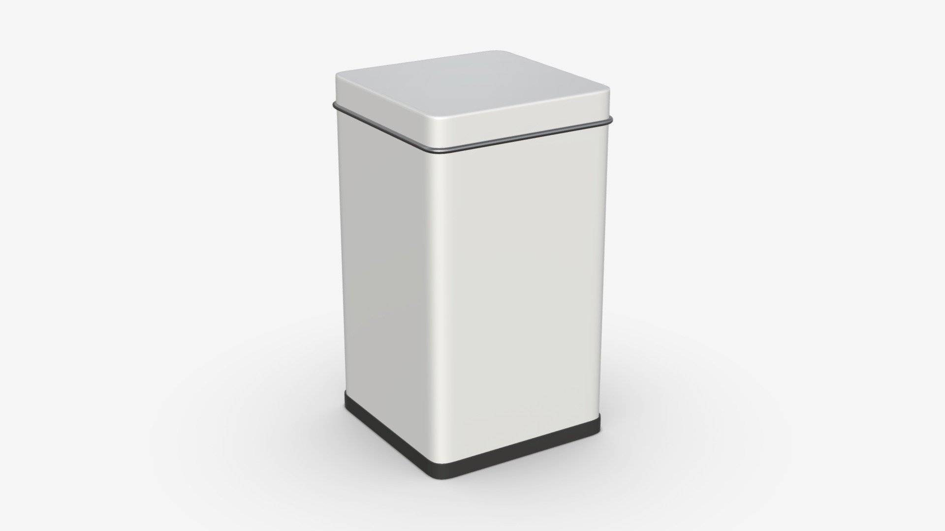 Metal tin can rectangular shape tall - Buy Royalty Free 3D model by HQ3DMOD (@AivisAstics) 3d model