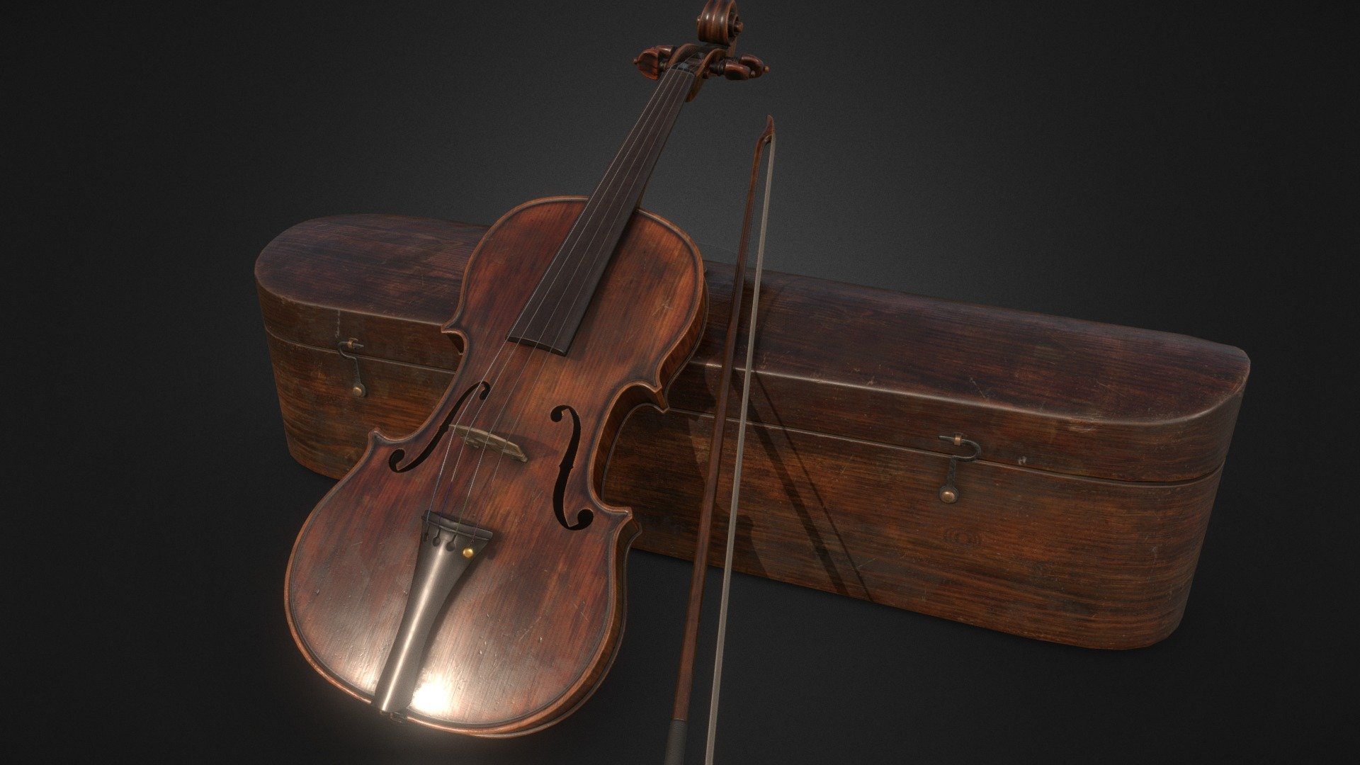 Violin low poly model

4k textures. Total polycount 20053 tris.

Model created on Blender and ZBrush. Textured with Substance Painter 3d model