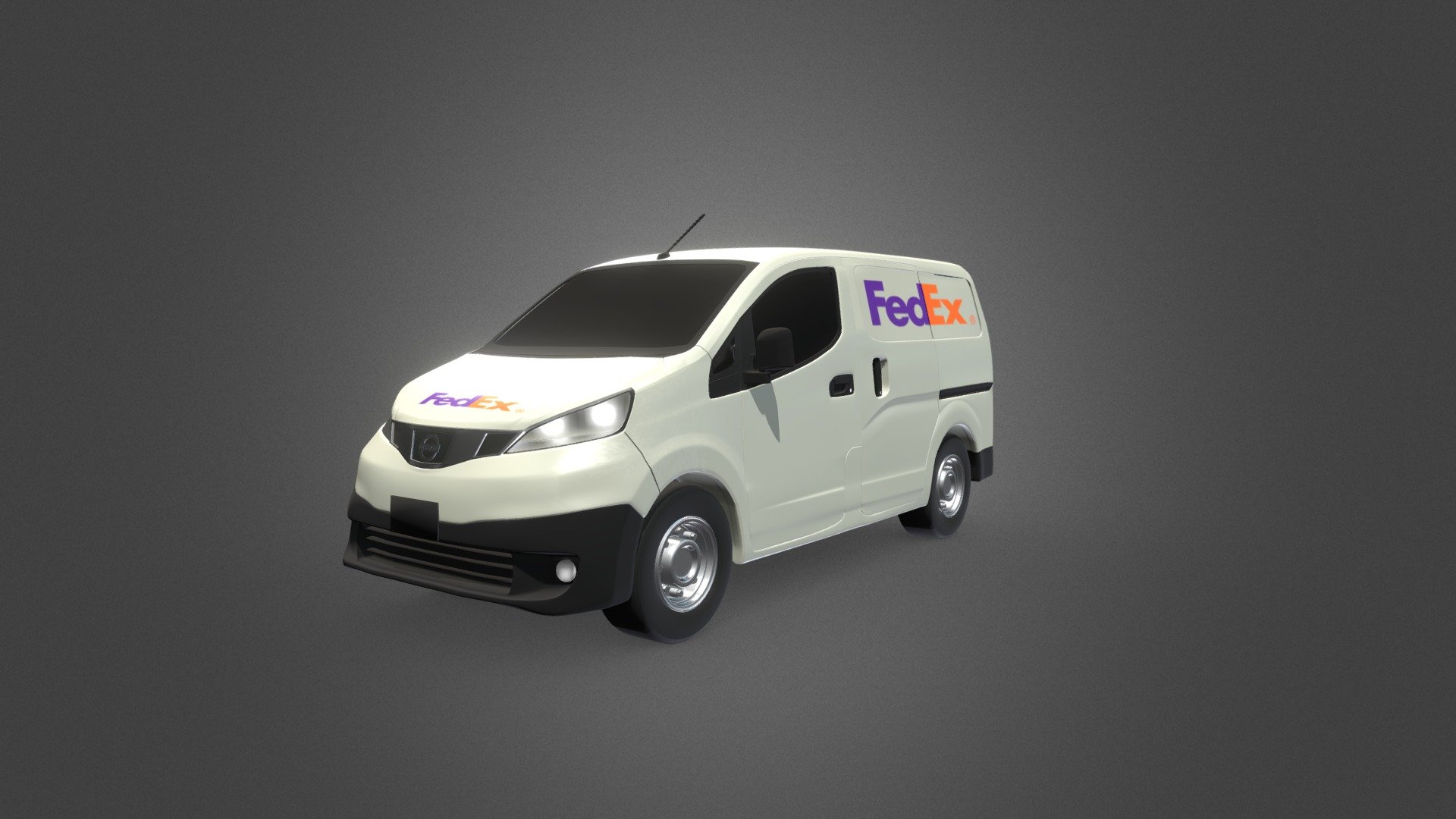 Fedex express delivery minivan.

All made in Blender 2.9
Hope you like it! - FedEx van - Download Free 3D model by memoov (@movartD) 3d model