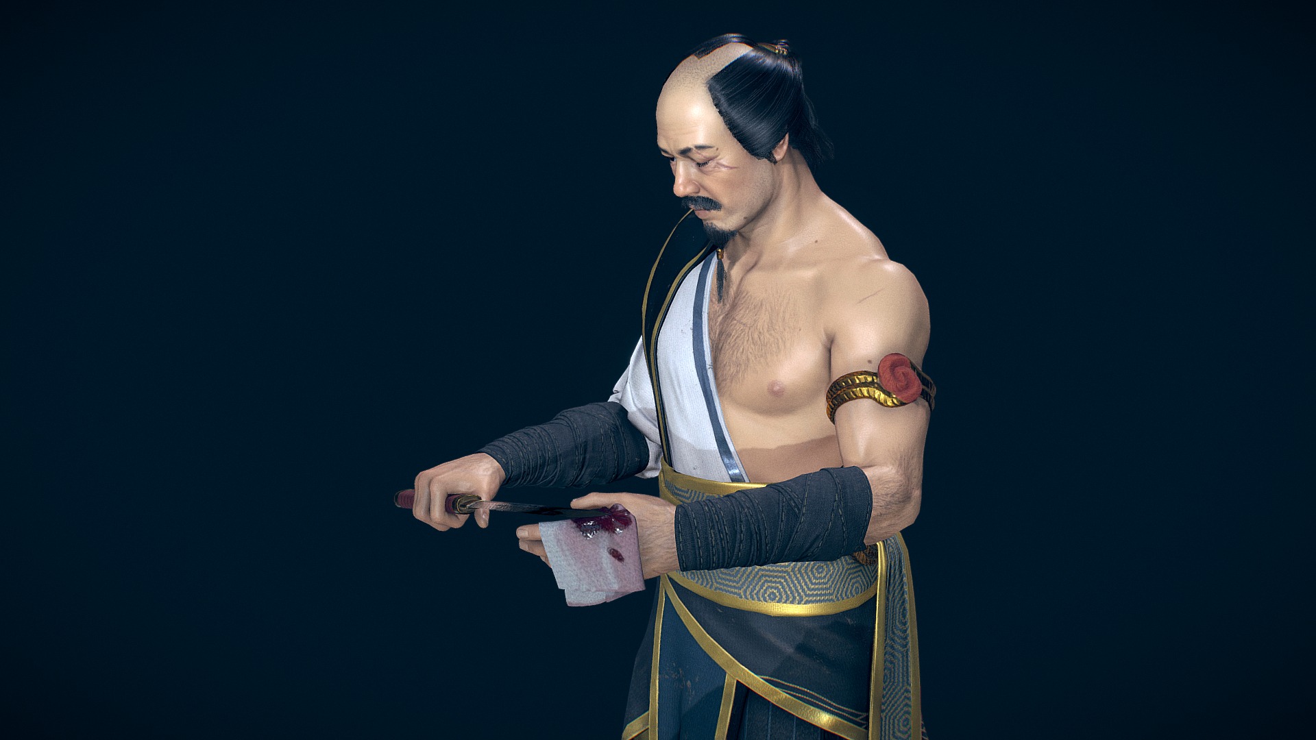 Thank you Sketchfab Team for staff pick!

Visit my  Artstation upload for additional beauty shoots!

Character was created for Feudal Japan Artstation Challenge. I decided, to spend some more time on him after challenge was finished. 
Daimyō's were powerful feudal lords in Japan durning Shogunate. 
Concept art by Nana Dhebuadze 3d model