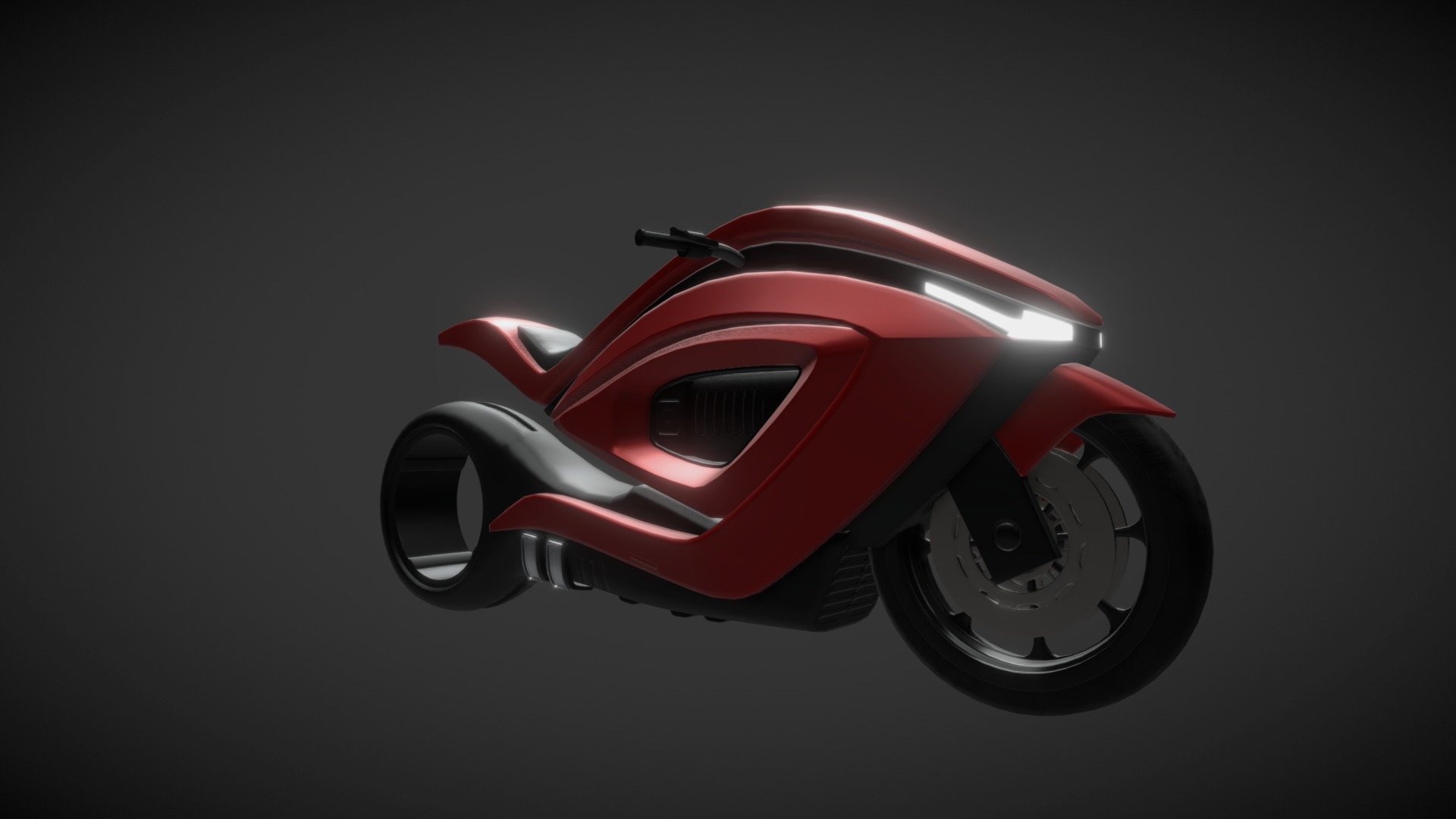 Based on concept drawing i found on the Internet - Ferrari Prototype Bike - 3D model by fahd 3d model