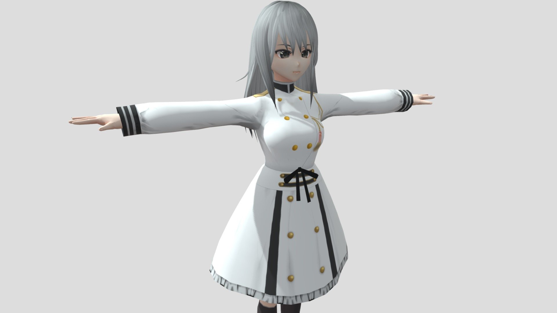 Model preview



This character model belongs to Japanese anime style, all models has been converted into fbx file using blender, users can add their favorite animations on mixamo website, then apply to unity versions above 2019



Character : Female / Male

Verts:21318 / 28038

Tris:30346 / 39572

Fourteen / Sixteen textures for the character



This package contains VRM files, which can make the character module more refined, please refer to the manual for details



▶Commercial use allowed

▶Forbid secondary sales



Welcome add my website to credit :

Sketchfab

Pixiv

VRoidHub
 - 【Anime Character】White Navy Package (Unity 3D) - Buy Royalty Free 3D model by 3D動漫風角色屋 / 3D Anime Character Store (@alex94i60) 3d model