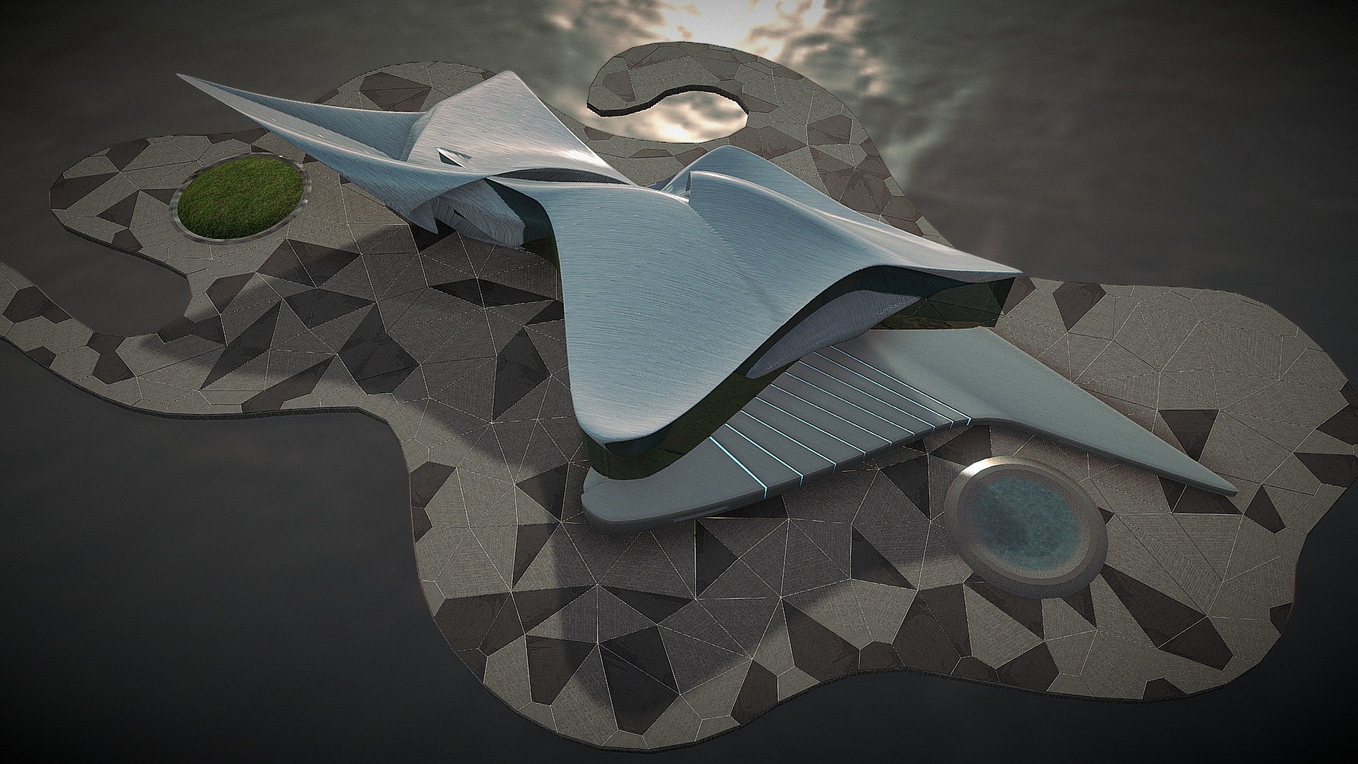Ocean House 2022 - 3D model by TRYFIELD 3d model