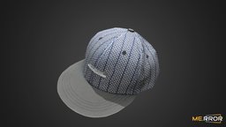[Game-Ready]Baseball Cap hat, baseball, fashion, clothes, sports, photogrametry, fbx, realistic, realism, 3dscaning, realitycapture, 3dscan, 3dmodel, sport