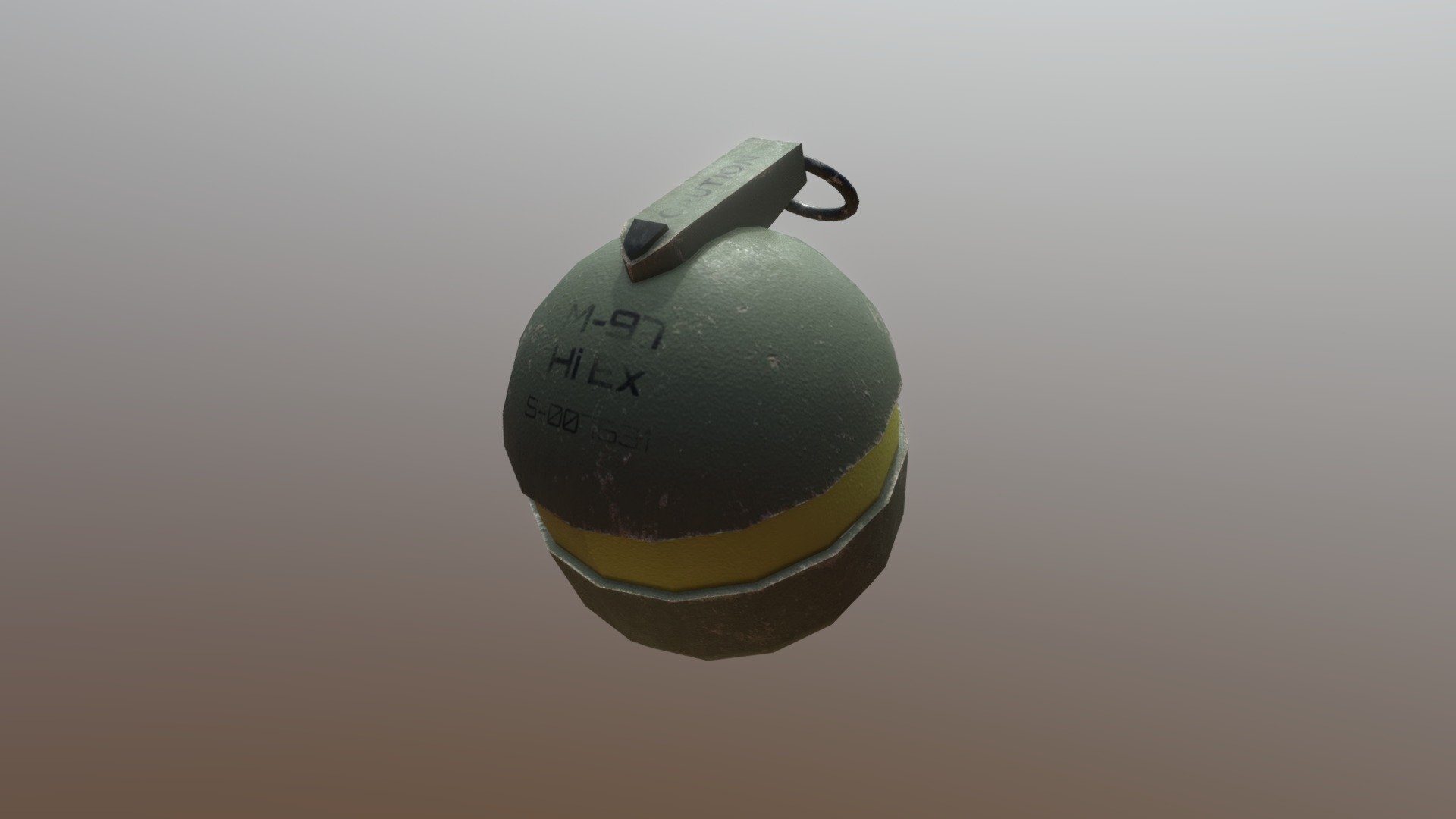 A Future/Modern Grenade - High Explosive Grenade Type 97 - Download Free 3D model by Peter Primini (@Planetrix23) 3d model