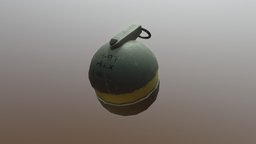 High Explosive Grenade Type 97 grenade, substancepainter, substance