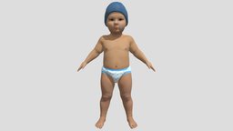 Toddler baby in diaper school, toon, baby, kid, son, children, child, young, family, graphic, brother, setup, realistic, sister, character, cartoon, man, animation, human