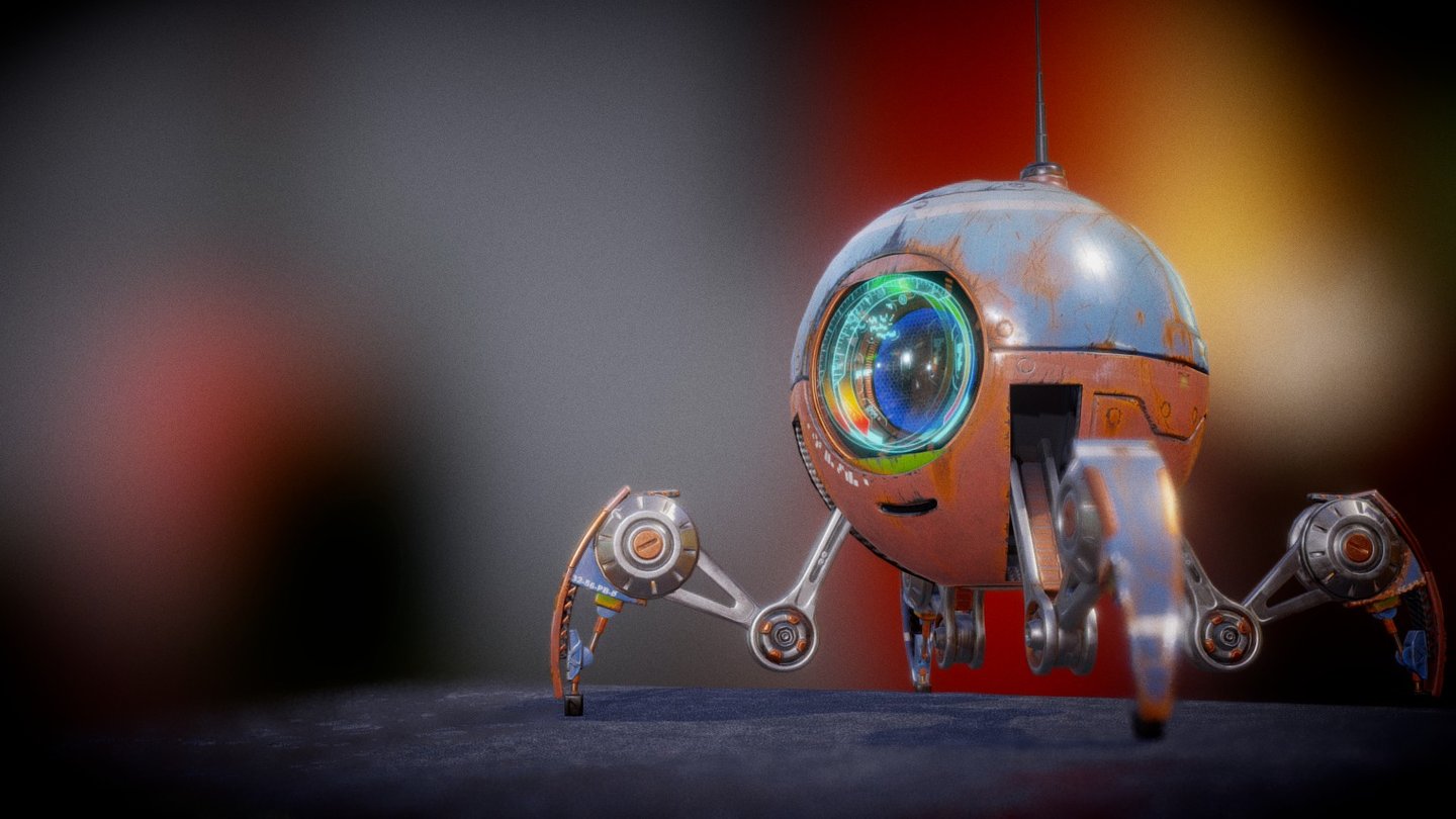 Little Robot Dude - 3D model by joshvanzuylen 3d model