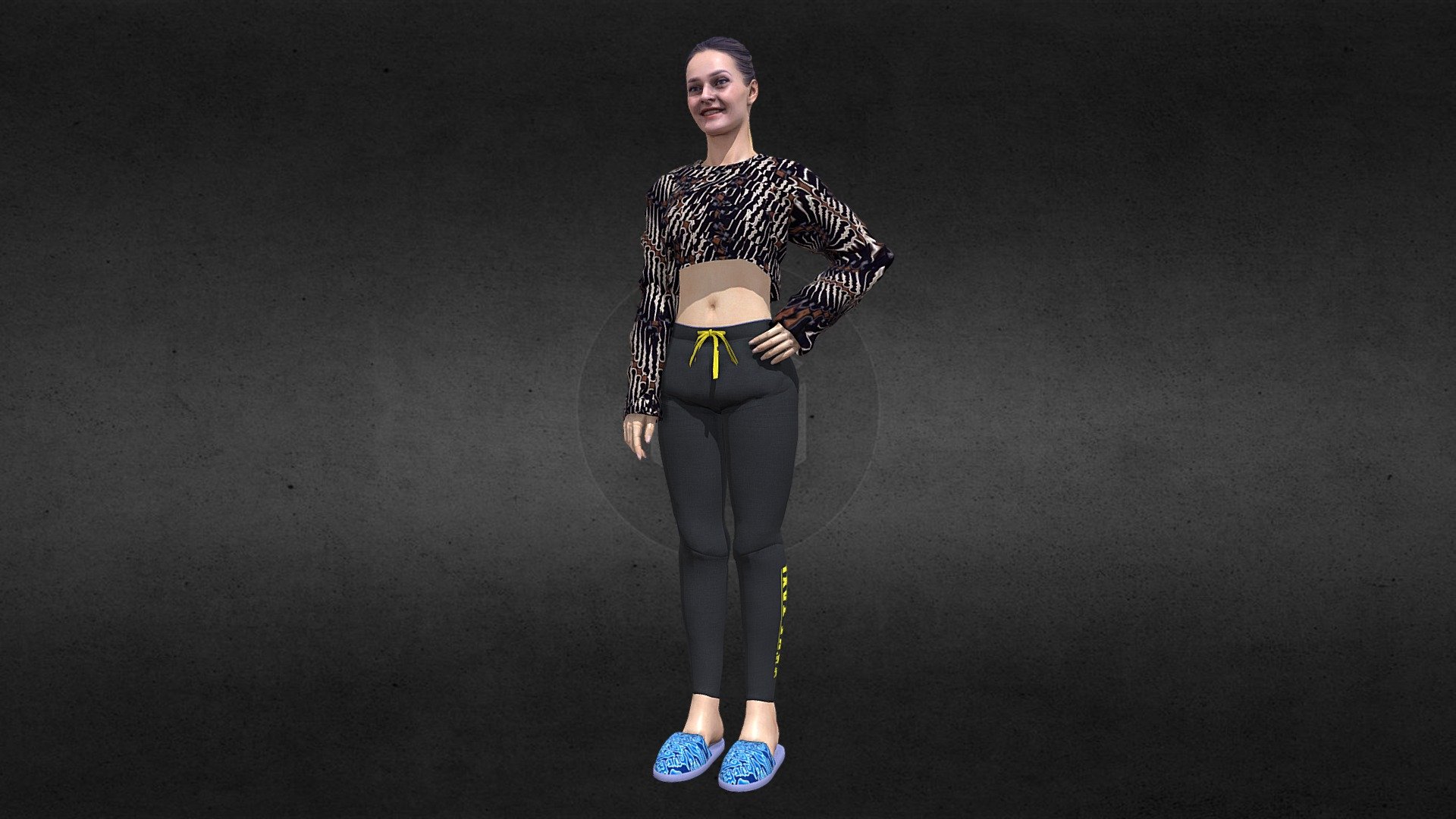 Girl Standing Pose - Girl Standing Pose - 3D model by Nailofa (@yudi.rgu10) 3d model