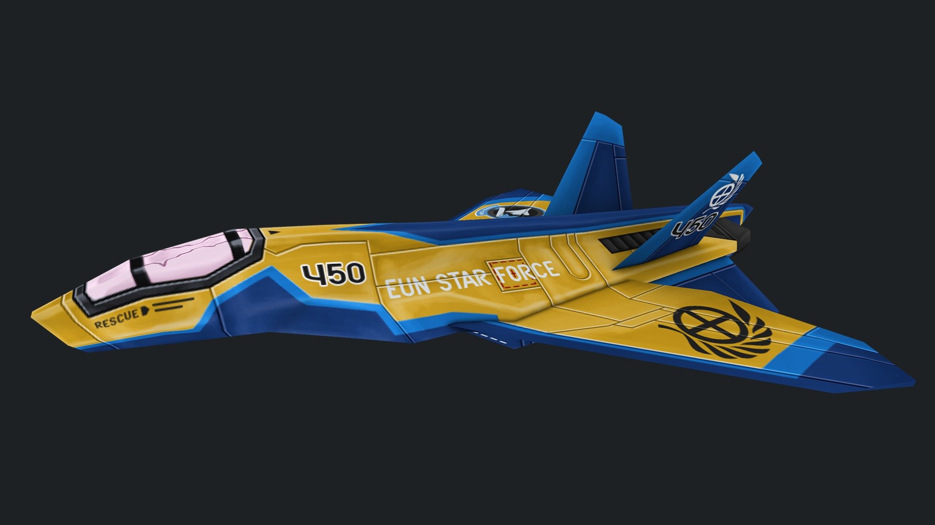A low-poly racing ship as a mod for the game &lsquo;BallisticNG'. Stylistically, it is inspired by the racing craft in &lsquo;WipEout Pure'.

Design-wise, the inspiration will be obvious to fans of a certain game series, as I have put some pretty big references into the livery 3d model