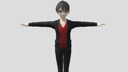 【Anime Character】Yong (Free/Unity 3D) japan, free3dmodel, animemodel, anime3d, japanese-style, anime-character, vroid, unity, anime, japanese
