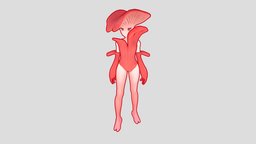 Mushroom mushroom, pink, character, girl
