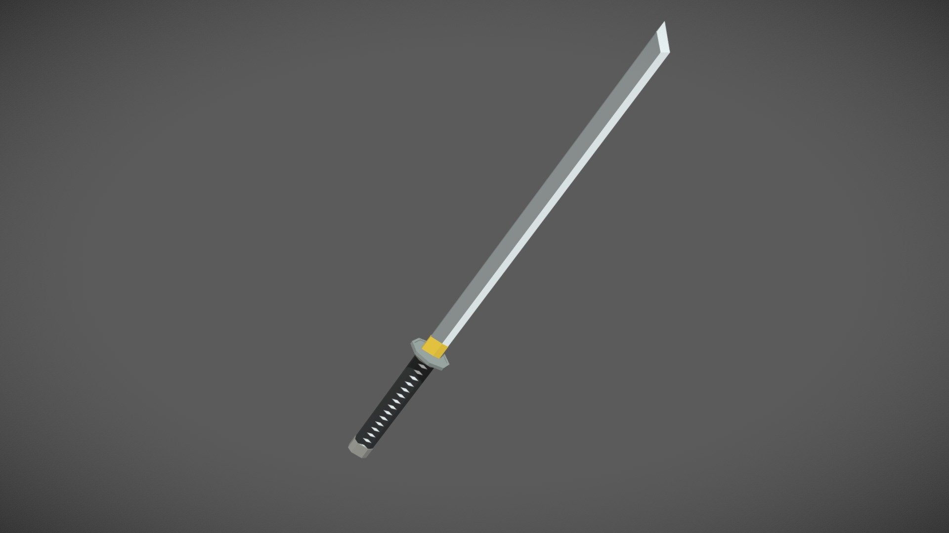 Low-poly Katana;


Completely colorable.
Completely free.
Game-ready.

You can use the model completely free in your game. Just let us know where you use it 3d model