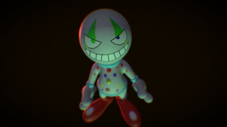 Made from 123d sculpt+, don't let this evil crazy clown play with you! - Evil Clown - 3D model by Cartoon Guy (@Cartoon-Guy) 3d model