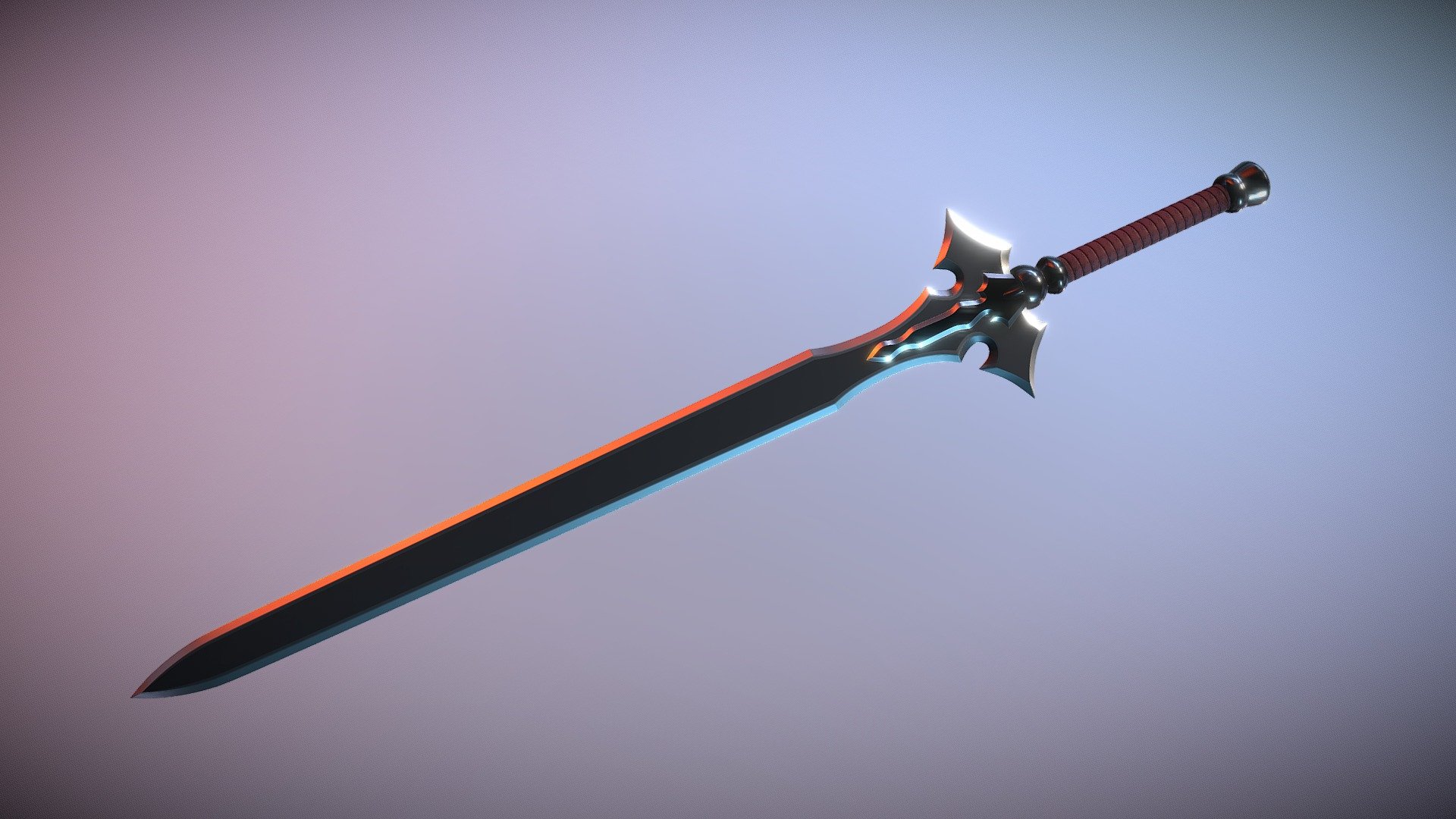 Made this thinking it was the dark repulsor because I'm a dingus :P - Kirito's ALO Sword - Buy Royalty Free 3D model by afriedlander 3d model