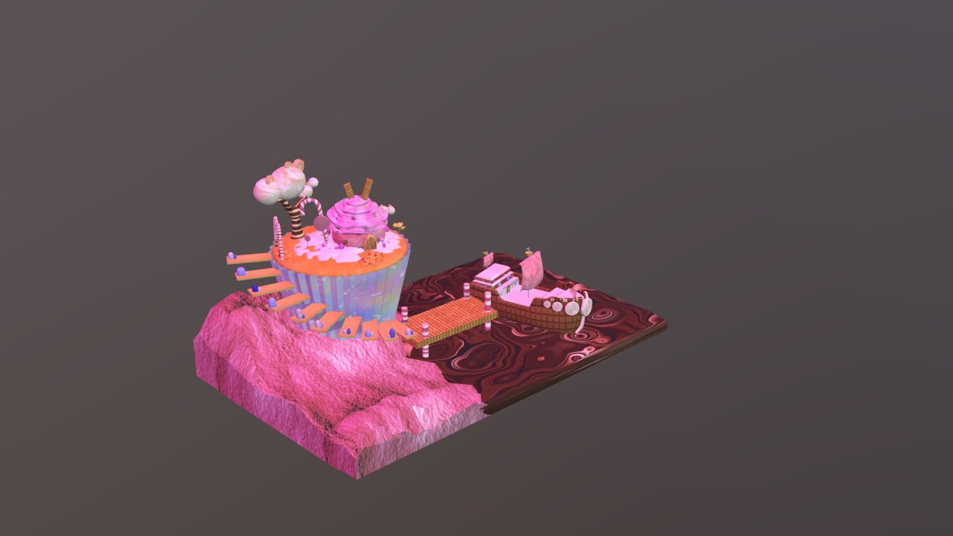 yay! candyland for your joy, happiness and make your day! - Mancha - 3D model by mancha_UAS 3d model