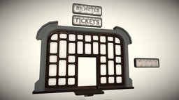 Ticket Office Train Station Pack dae, office, train, rail, portugal, underground, traffic, export, vintage, road, unreal, line, architectural, metro, lounge, cave, antique, obj, airport, railway, billboard, fbx, old, station, corridor, tunnel, waiting, stop, transit, uvmapped, tickets, ticket, boards, escalator, estacao, pbr-texturing, comboios, unity, blender, "pbr", "lowpoly", "bilheteira"